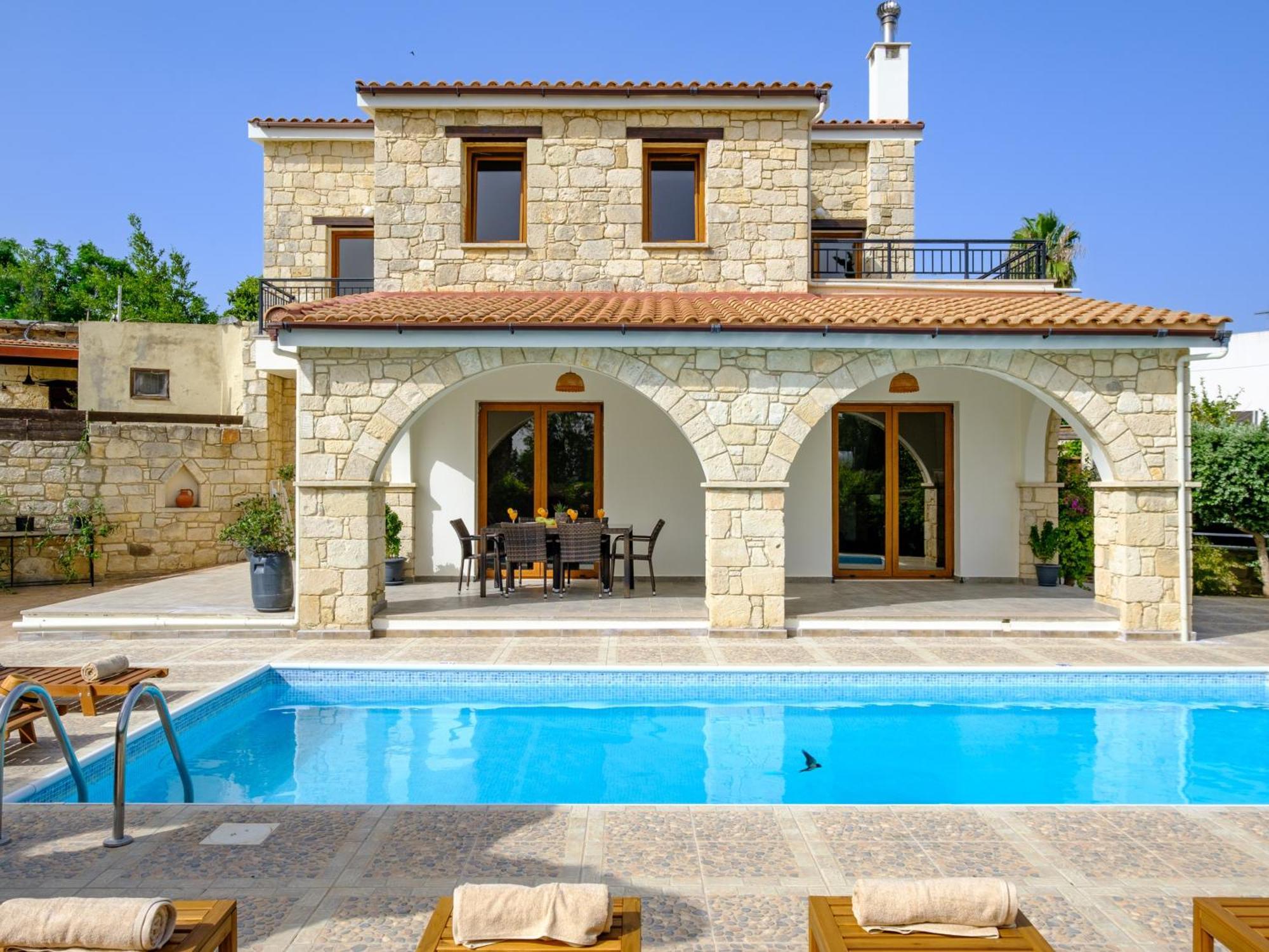 Almond Grove Luxury Villa Wprivate Pool Simou Extérieur photo